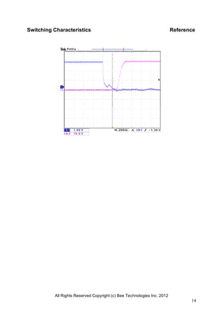 All Rights Reserved Copyright (c) Bee Technologies Inc. 2012
14
Switching Characteristics Reference
 