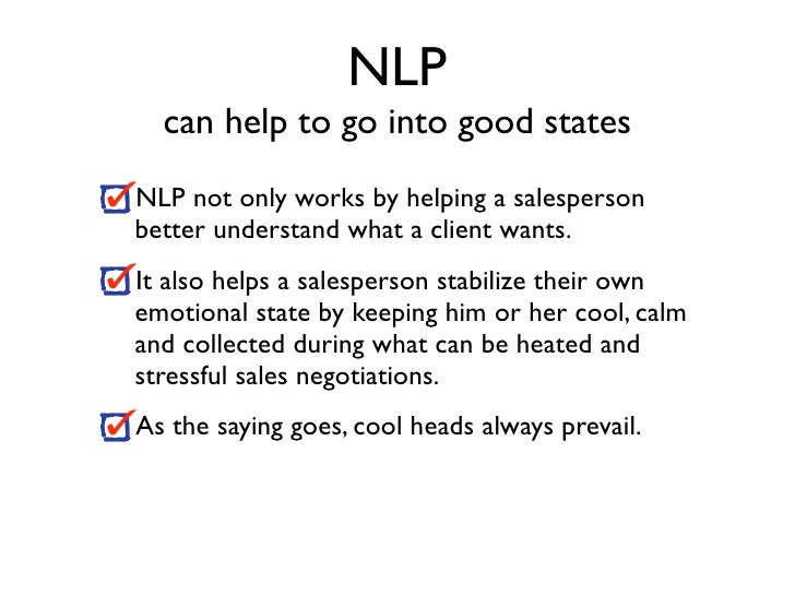 sales and nlp how nlp works
