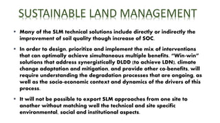Sustainable land management to mitigate and adapt to climate change | PPTX