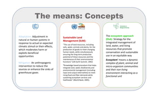 Sustainable land management to mitigate and adapt to climate change | PPTX