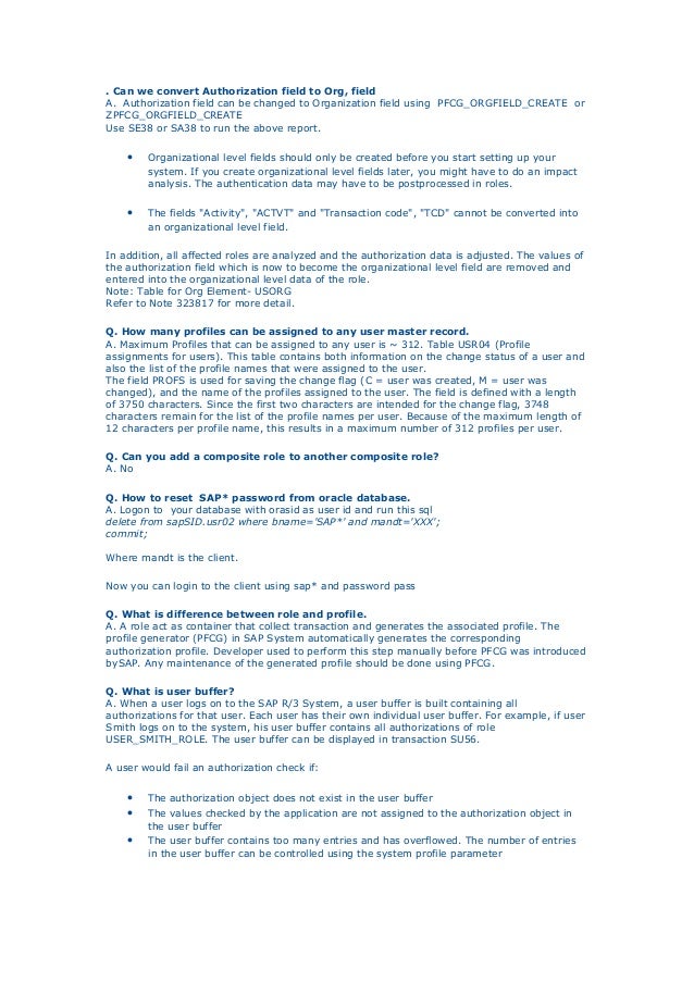 sap security resumes