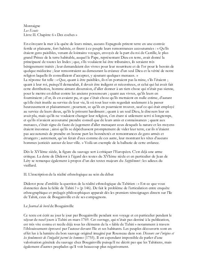 Dissertation des cannibales de montaigne