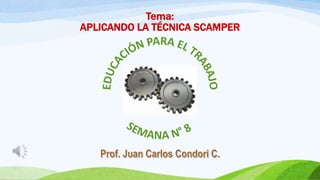 Tema:
APLICANDO LA TÉCNICA SCAMPER
 