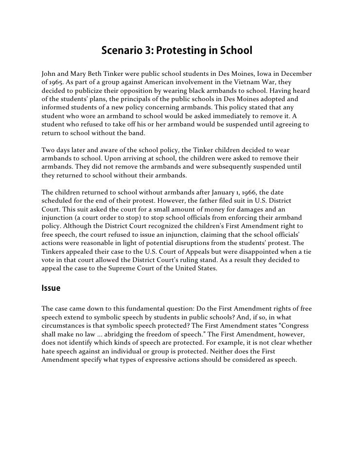 1st Amendment Scenarios