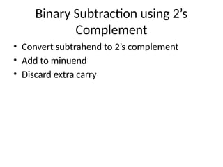 Comprehensive Guide to 2’s Complement in IGCSE Computer Science | PPTX