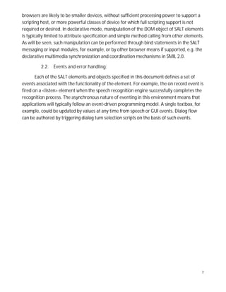 Speech Application Language Tags (SALT) | PDF