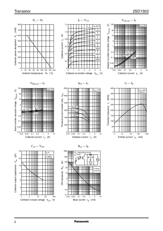 Original NPN Transistor 2SD1302 D1302 1302 TO-92 New Panasonic