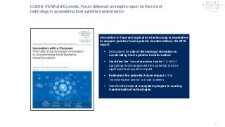 Technology Advantage Transformative Applications - Sean de Cleene World Economic Forum