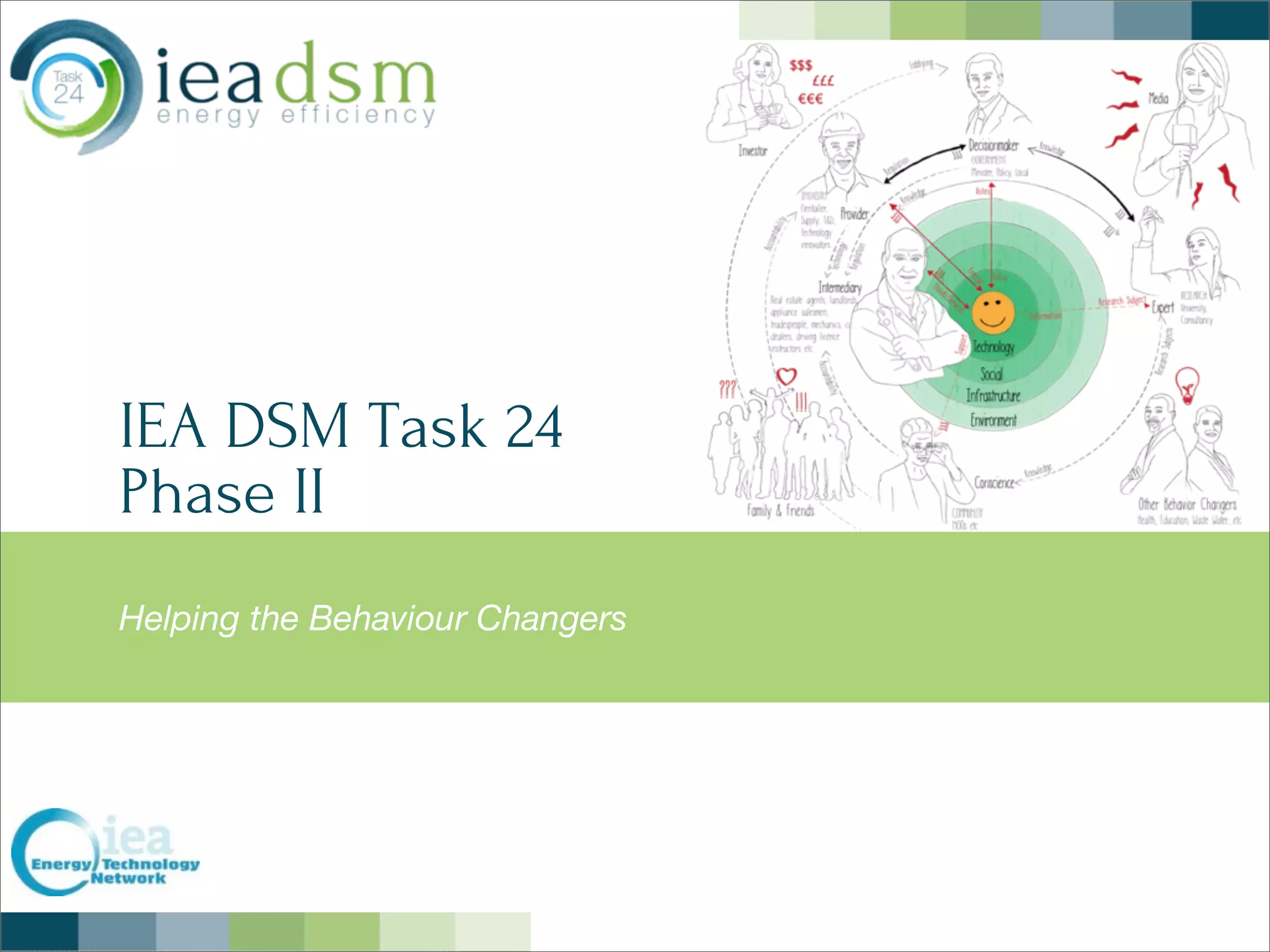 IEA DSM Task 24
Phase II
Helping the Behaviour Changers
 
