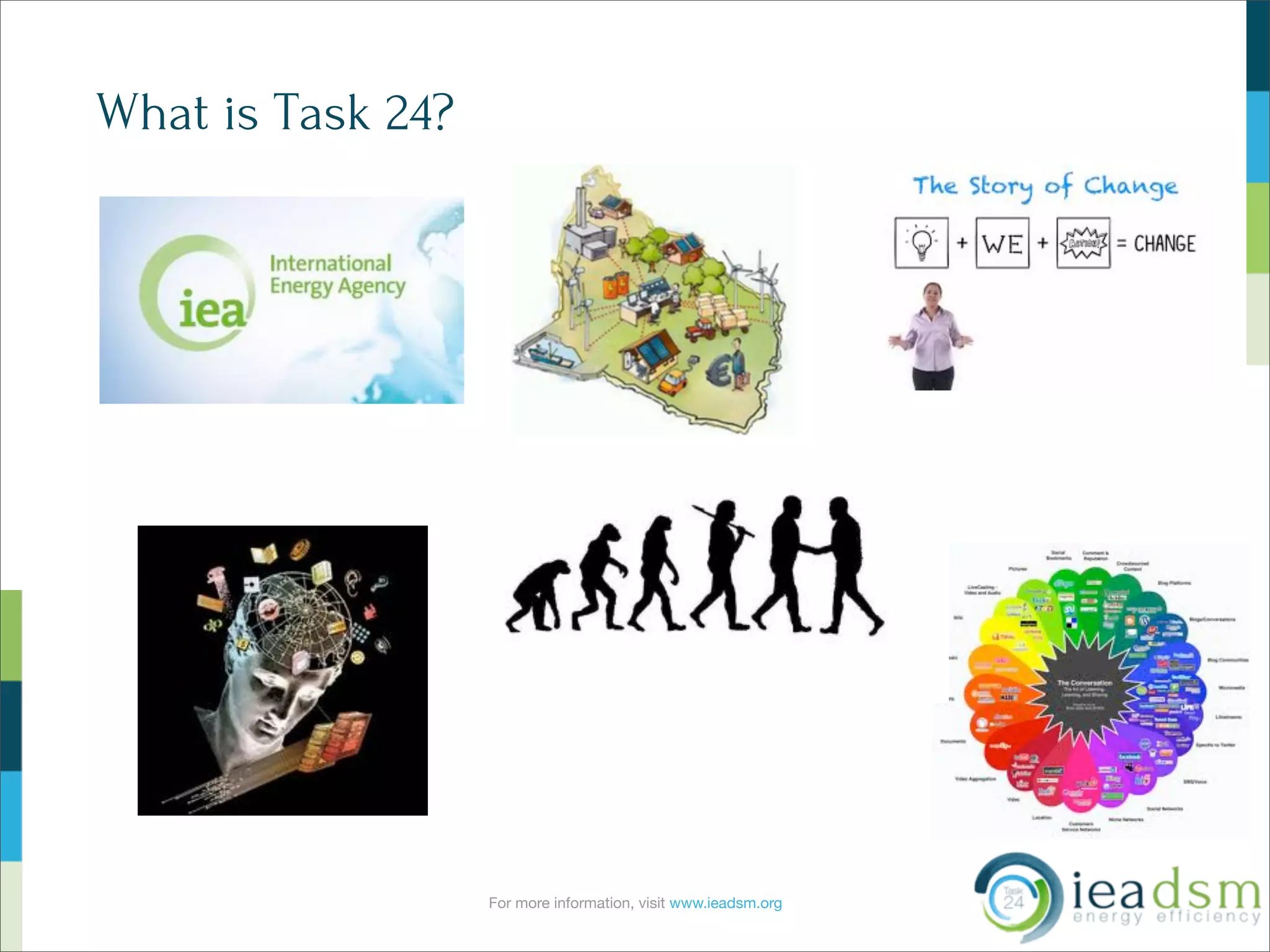 For more information, visit www.ieadsm.org
What is Task 24?
 