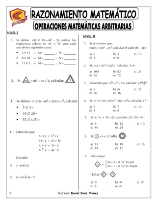 1 Profesor: Daniel Salas Chávez
NIVEL I
NIVEL II
 