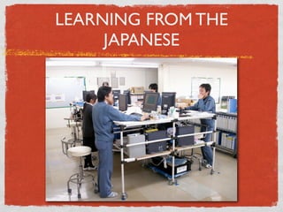 LEARNING FROM THE
     JAPANESE
 