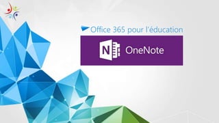 ONENOTE
Office 365 pour l’éducation
 