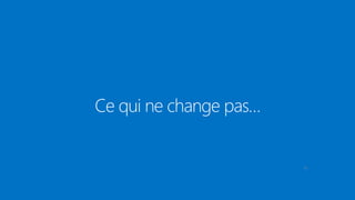 Ce qui ne change pas…
10
 