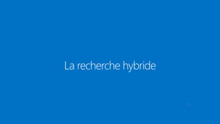 La recherche hybride
33
 