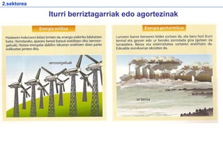 Iturri berriztagarriak edo agortezinak
2.sektorea
 