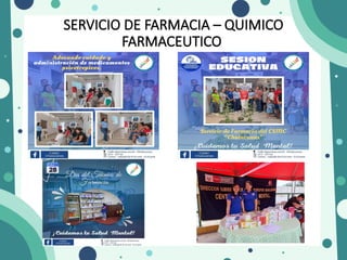 SERVICIO DE FARMACIA – QUIMICO
FARMACEUTICO
 