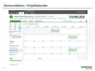 Kommunikation – Projektkalender

21

 