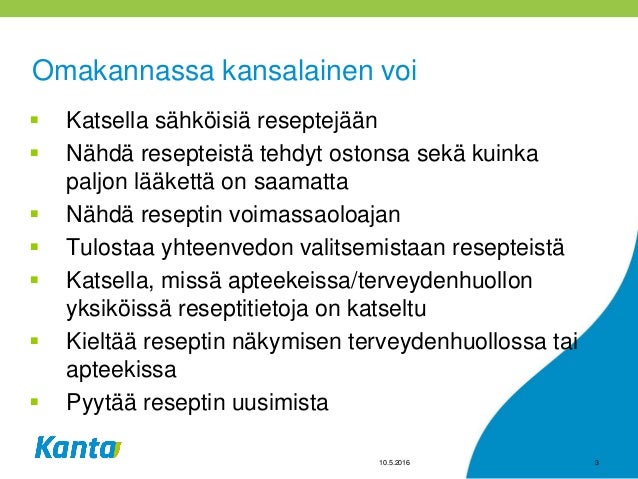 Sahkoinen Laakemaarays Ja Omakanta