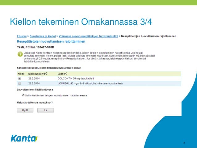 Sahkoinen Laakemaarays Ja Omakanta