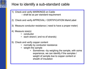 SIRIM Testing and Certification on Electrical Cable Testing | PDF