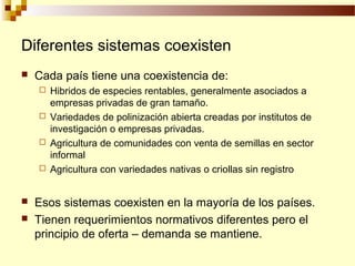 Sistemas Sostenibles de Producción de Semilla, Por Wilson Hugo, FAO