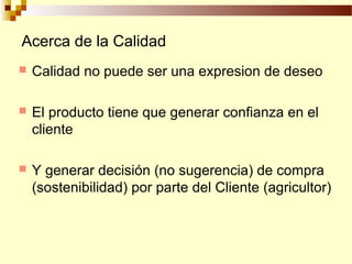 Sistemas Sostenibles de Producción de Semilla, Por Wilson Hugo, FAO