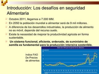 Sistemas Sostenibles de Producción de Semilla, Por Wilson Hugo, FAO