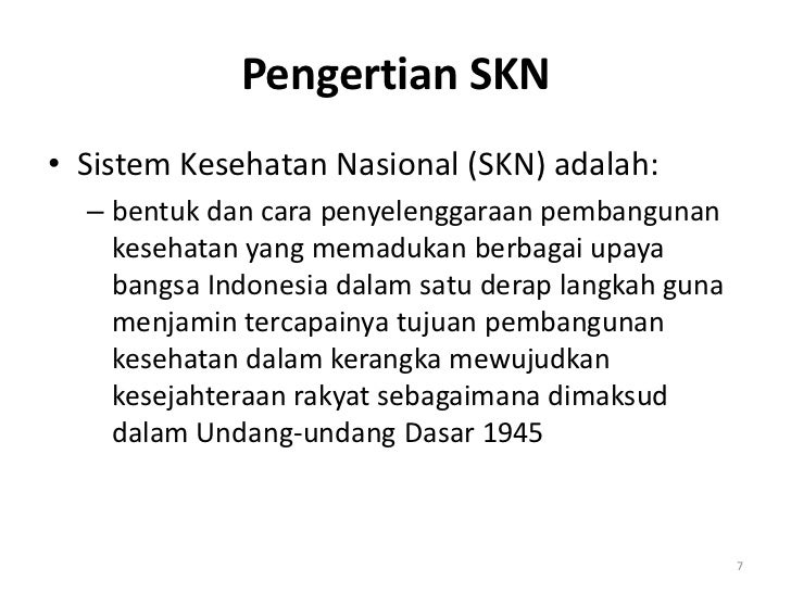 Sistem Kesehatan Nasional Tahun 2012