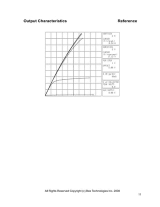 Output Characteristics                                              Reference




          All Rights Reserved Copyright (c) Bee Technologies Inc. 2008
                                                                                11
 