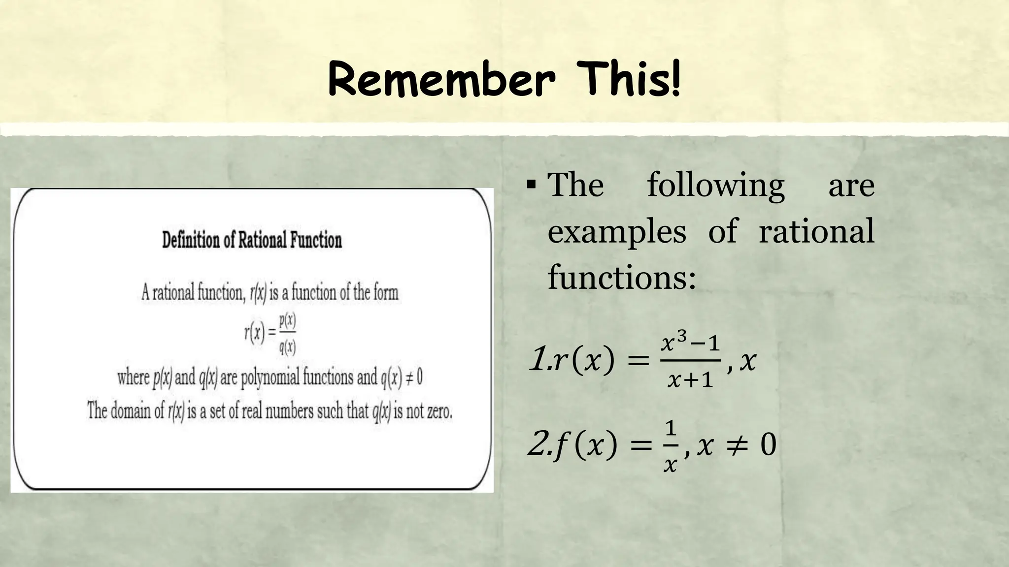 General Mathematics_Introduction to Rational Functions.pptx | Homework ...