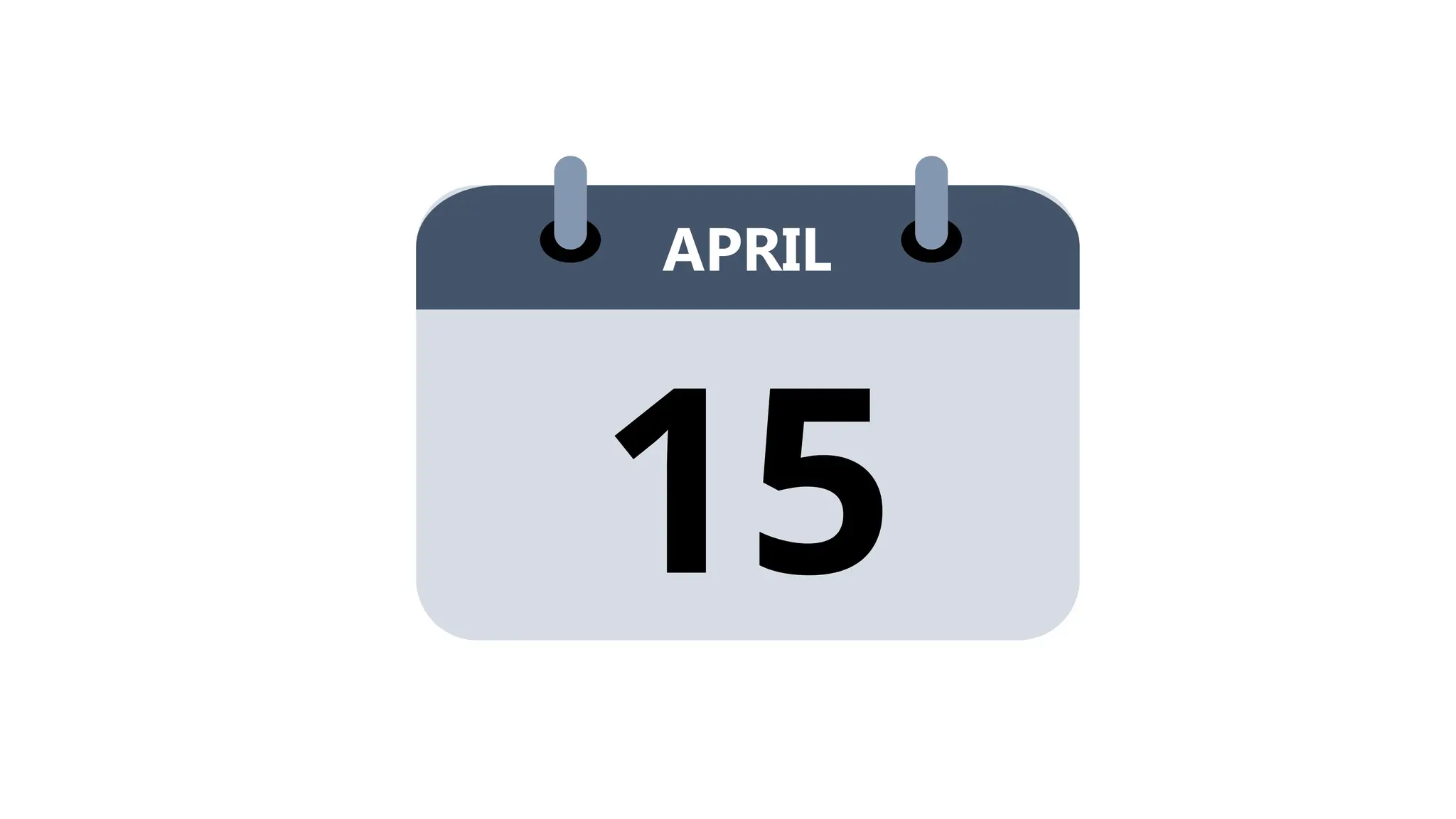APRIL
15
 