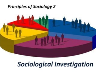 Principles of Sociology 2
Sociological Investigation
 