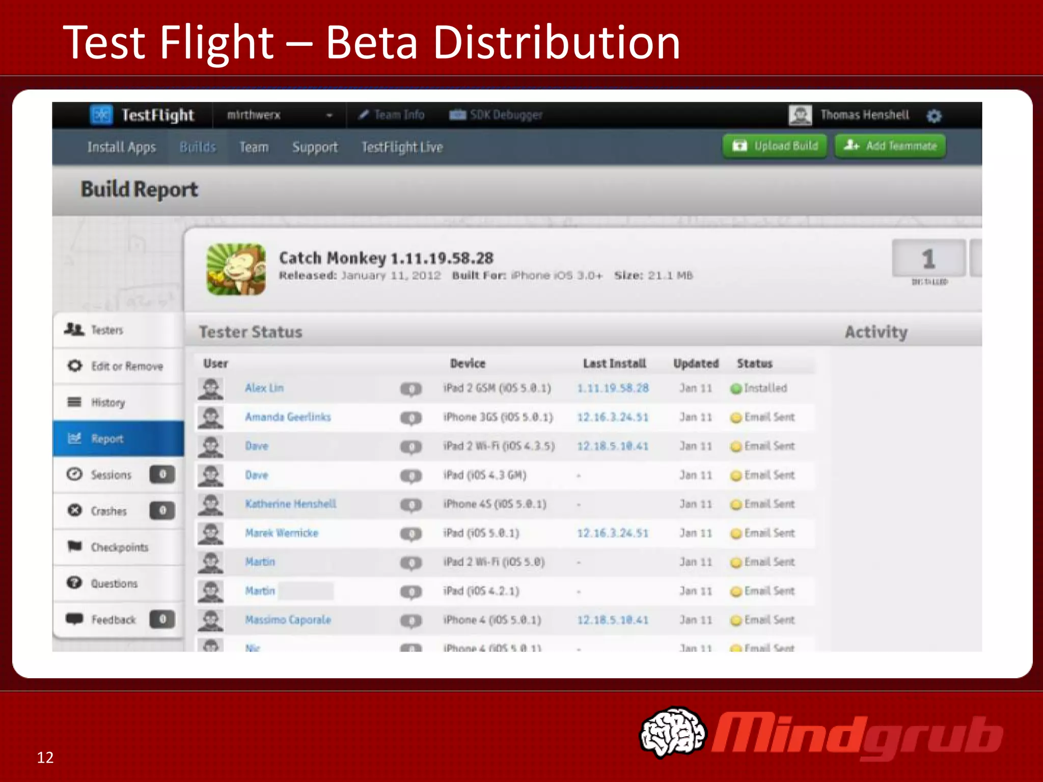 Test Flight – Beta Distribution




12
 