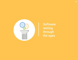 Software
testing
through
the ages
1
 