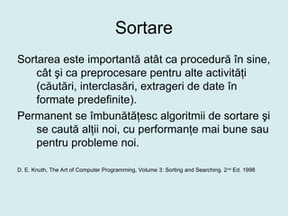 Advanced Programming Techniques: Comprehensive Sorting Algorithms and ...