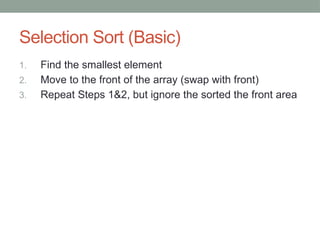 Introduction to Sorting Algorithm for beginners | PPT