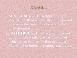 Staffing and Budgetting