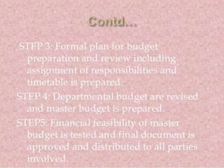 Staffing and Budgetting