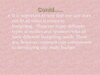 Staffing and Budgetting