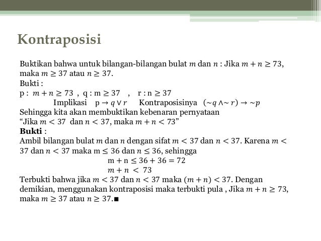 Metode Dan Strategi Pembuktian
