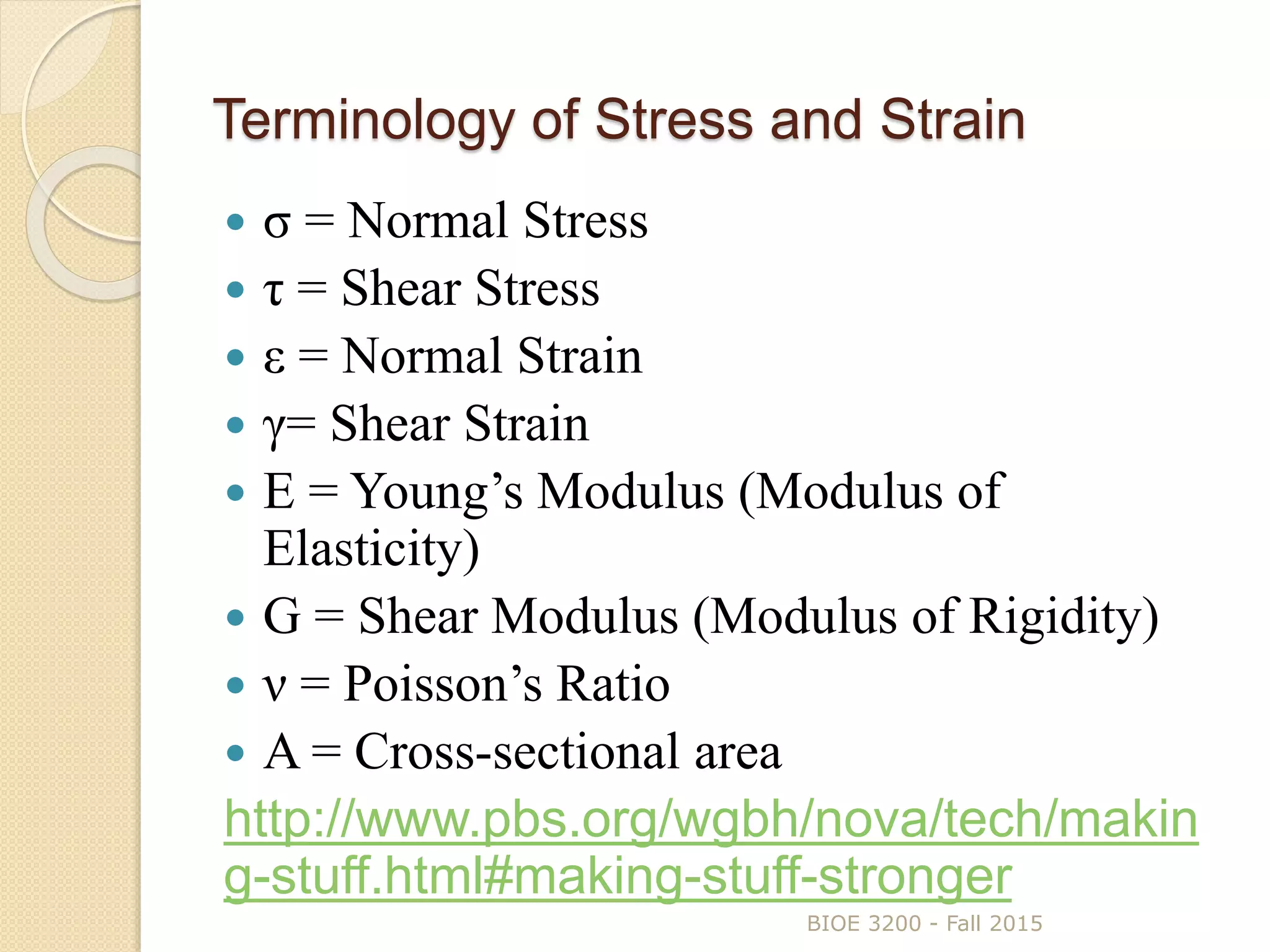 2 stress and strain intro | PPTX