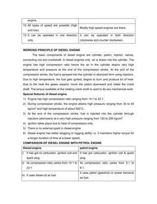 Diesel Engine Rotation Clockwise 2 stroke cycle engine notesfor automotive | PDF