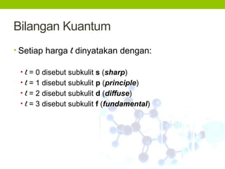 Subkulit S.pdf 2 STRUKTUR ATOM KIMIA DASAR UNTUK KIMIA FMIPA UNTAD | PPTX