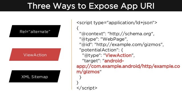 ios android app indexing app actions