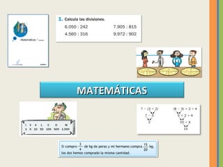 MATEMÁTICAS

 