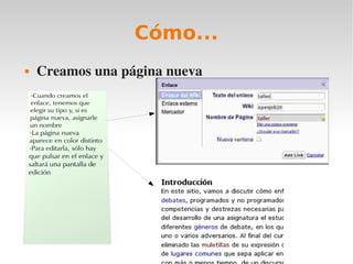 Cómo...
   Creamos una página nueva
 