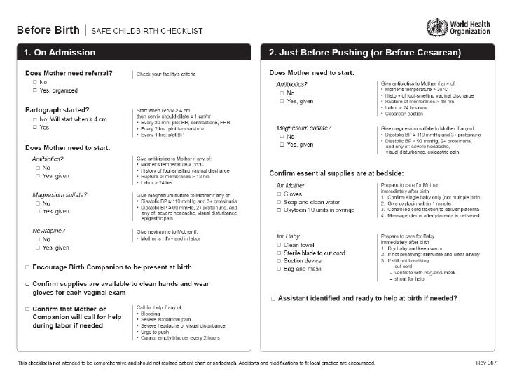 Piecing Together Safe Childbirth Exploring Simple, LifeSaving Check…
