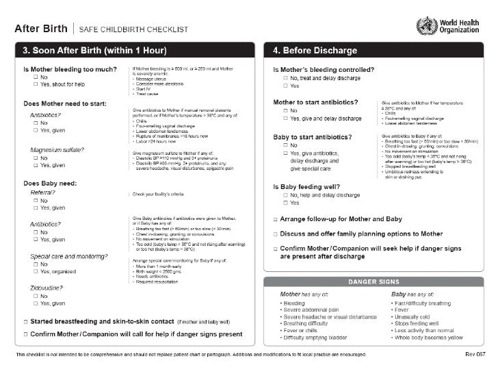 Piecing Together Safe Childbirth Exploring Simple, LifeSaving Check…