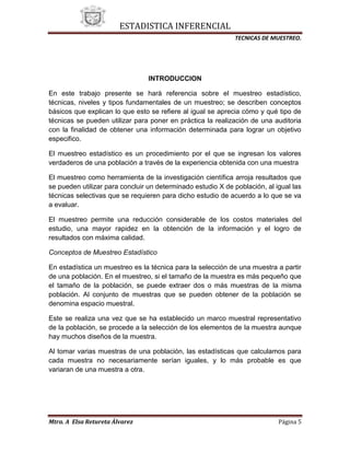 2 Ténicas de Muestreo